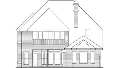 Luxury House Plan #5445-00122 Elevation Photo