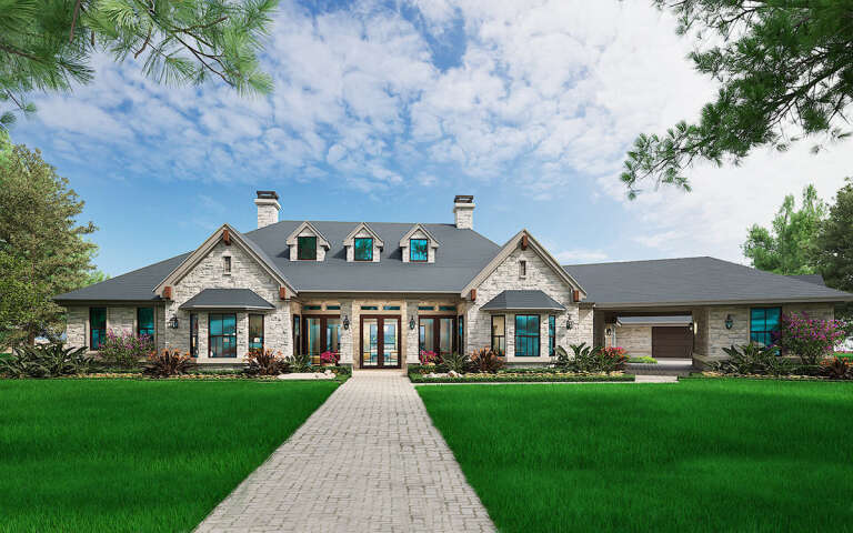 House Plan House Plan #16441 Front Elevation 