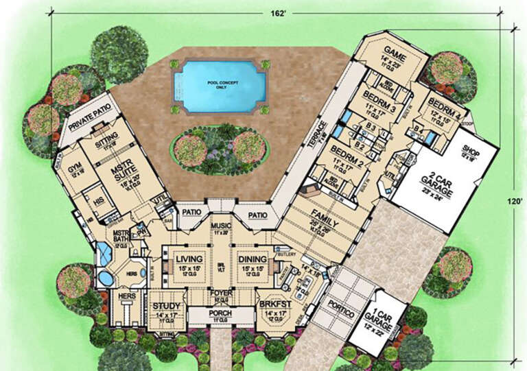 House Plan House Plan #16441 Drawing 1