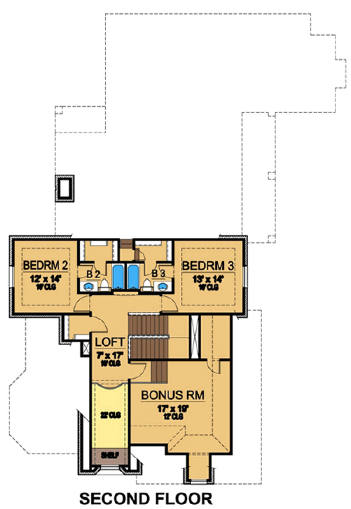 Floorplan 2 for House Plan #5445-00126