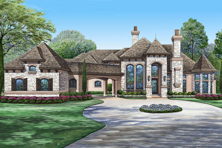 House Plan House Plan #16444 Front Rendering