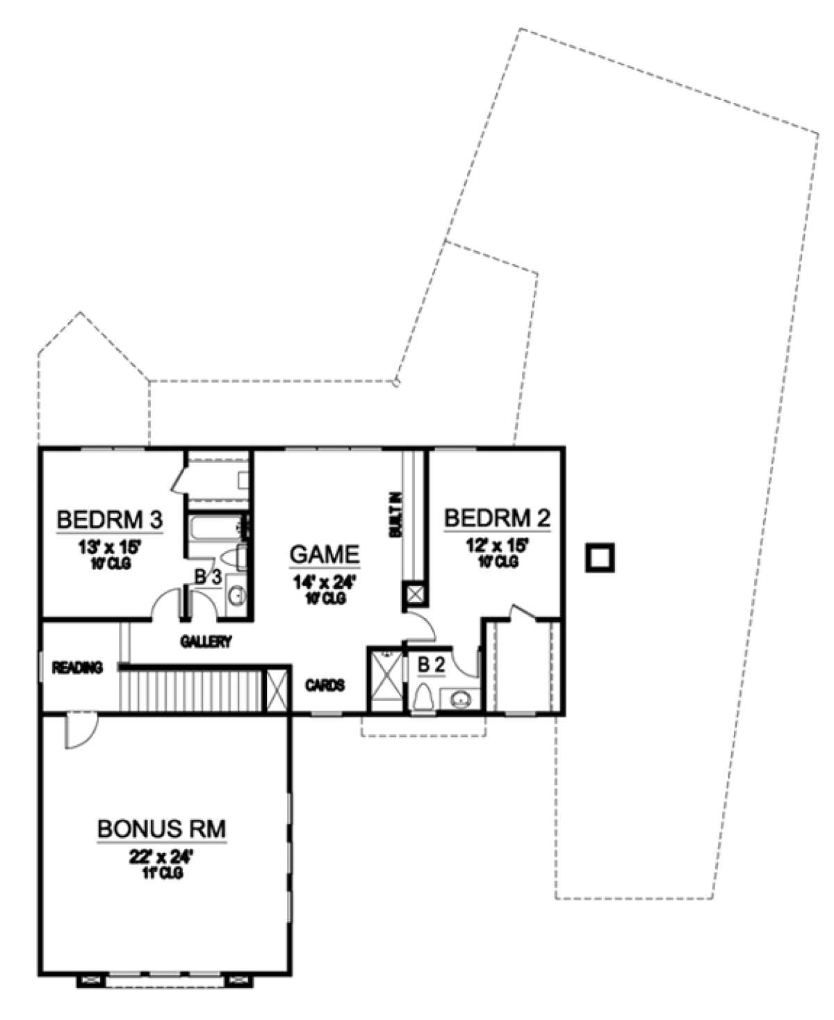 Floorplan 2 for House Plan #5445-00128