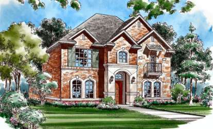 Traditional House Plan #5445-00129 Elevation Photo