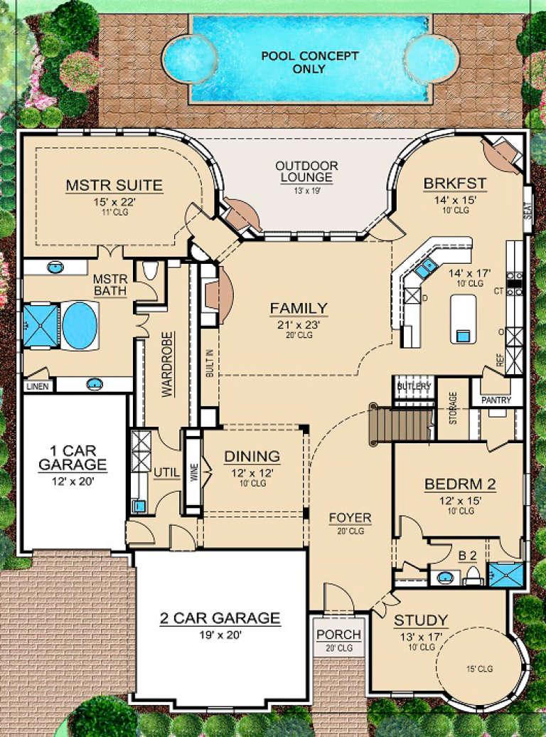 House Plan House Plan #16447 Drawing 1