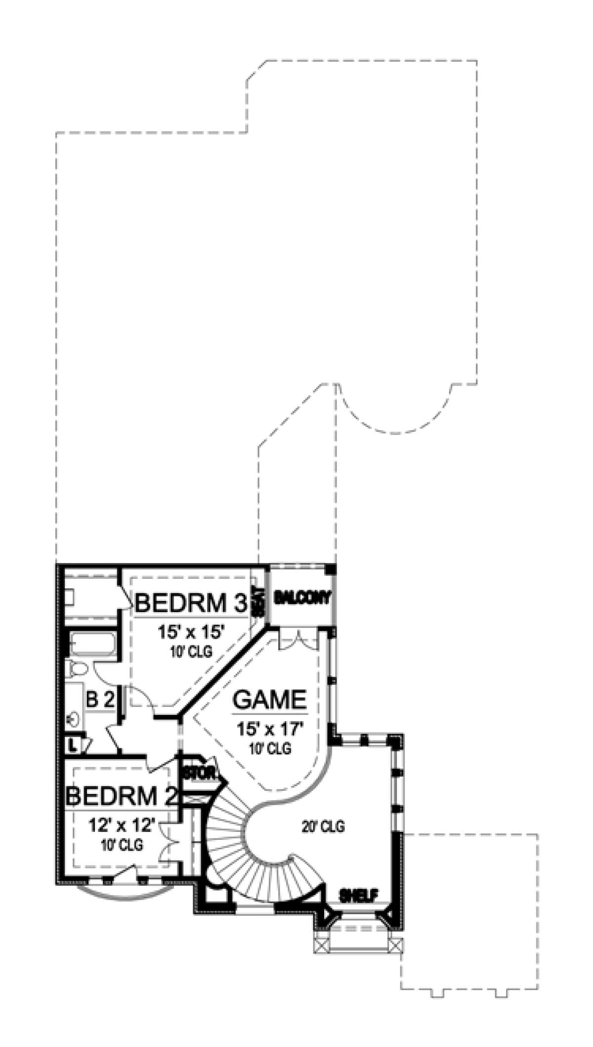 Floorplan 2 for House Plan #5445-00132