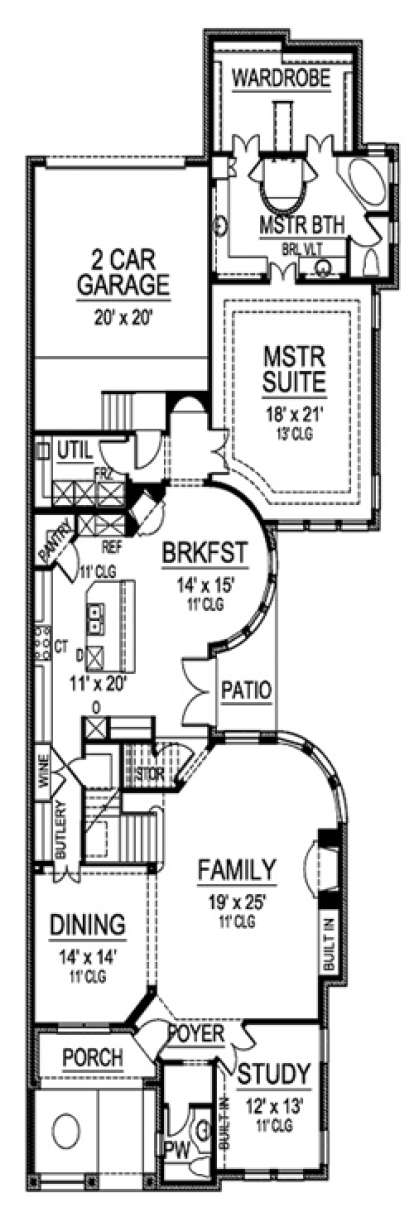 Floorplan 1 for House Plan #5445-00133