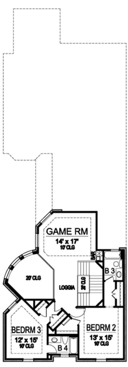 Floorplan 2 for House Plan #5445-00135