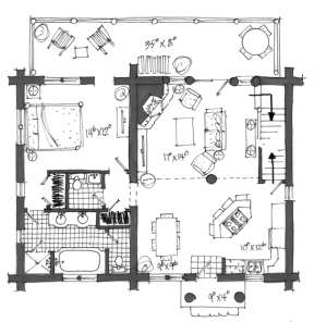 Floorplan 1 for House Plan #1907-00001