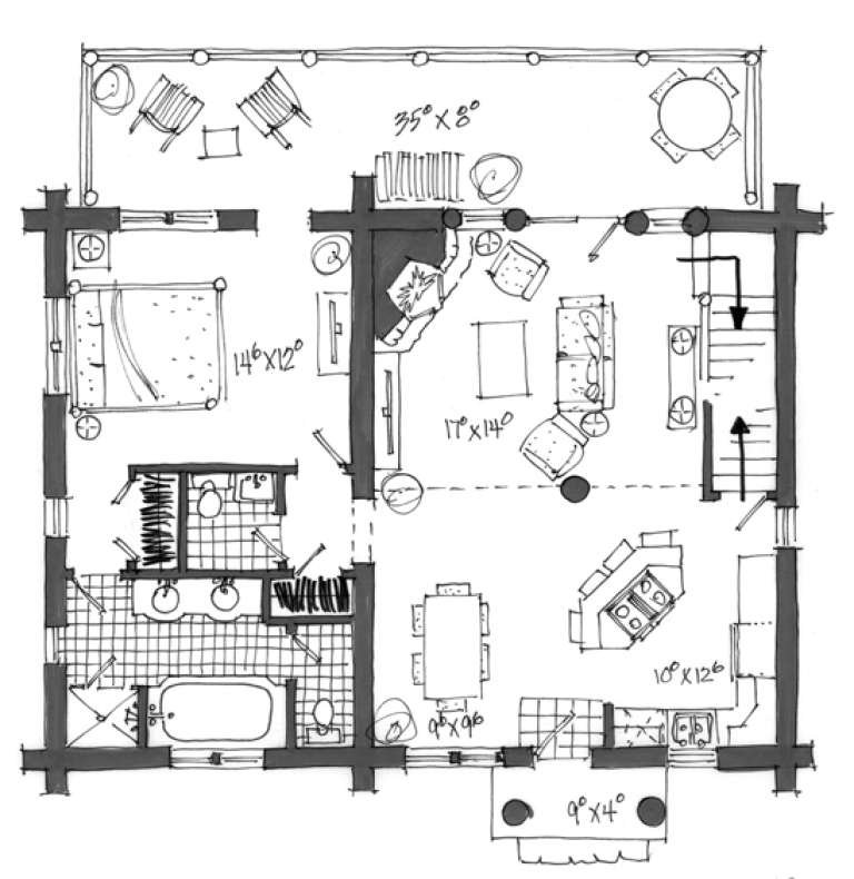 House Plan House Plan #16454 Drawing 1