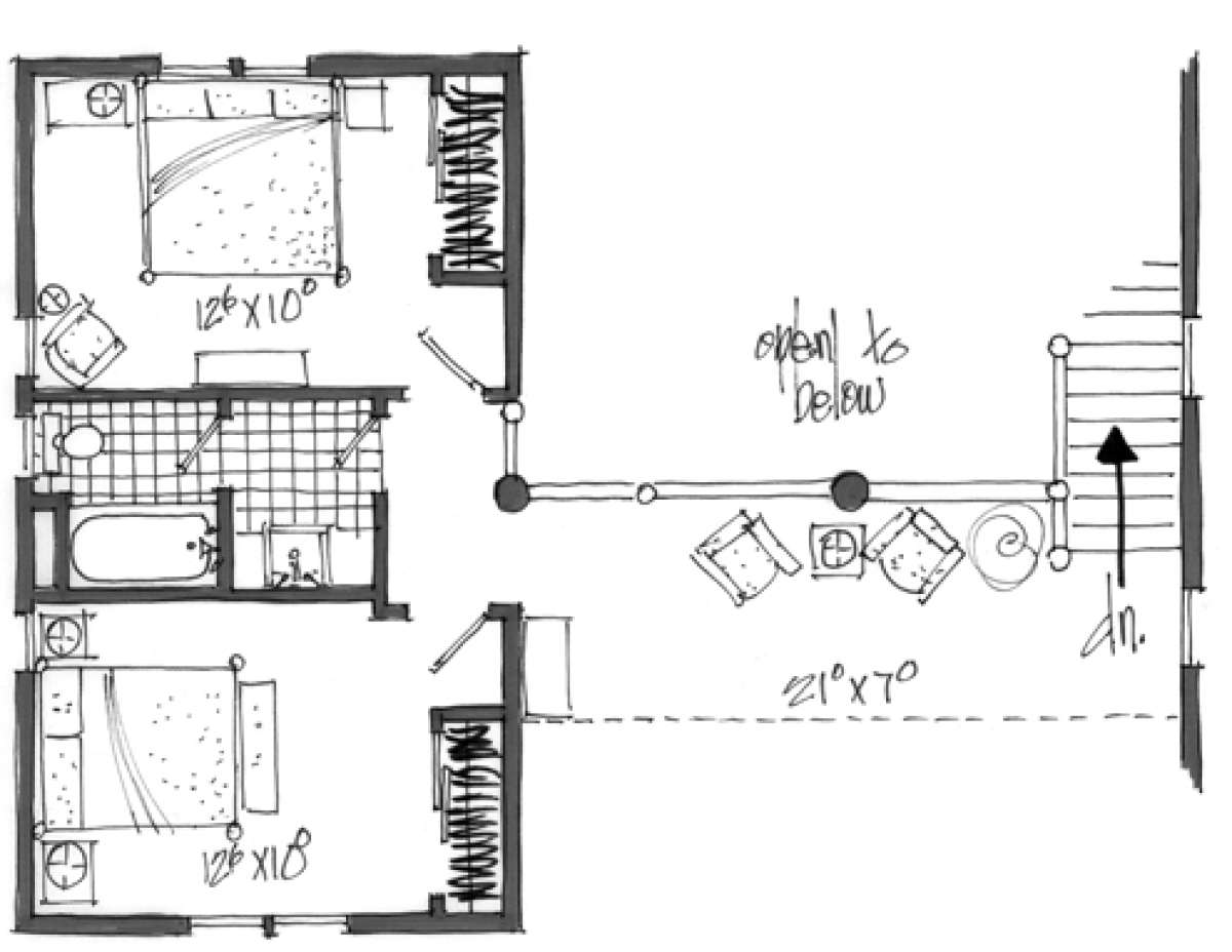 Floorplan 2 for House Plan #1907-00001