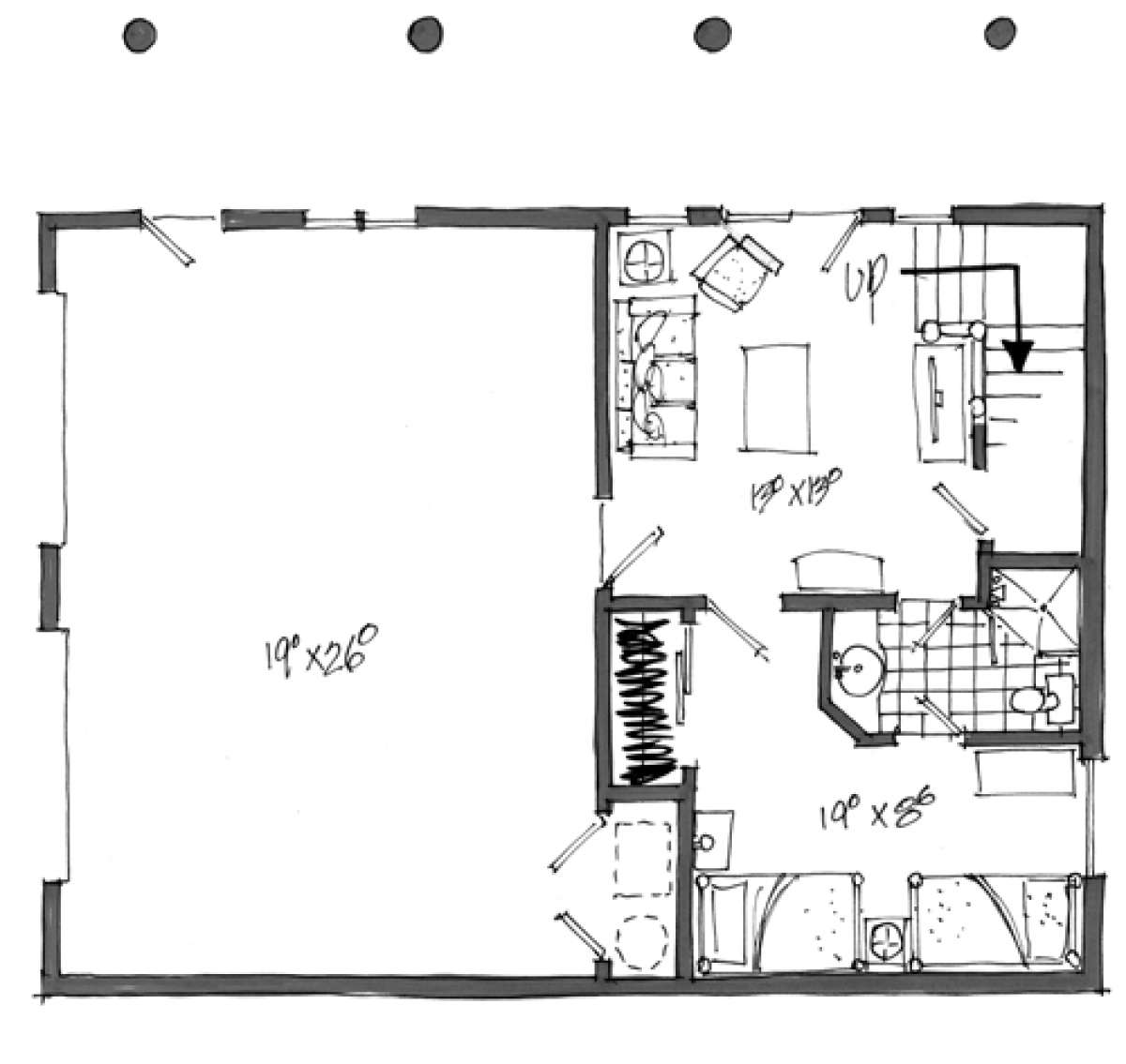 Basement Floor Plan for House Plan #1907-00001