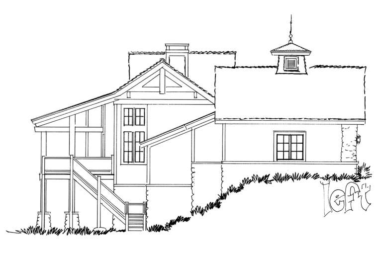 Mountain House Plan #1907-00002 Elevation Photo