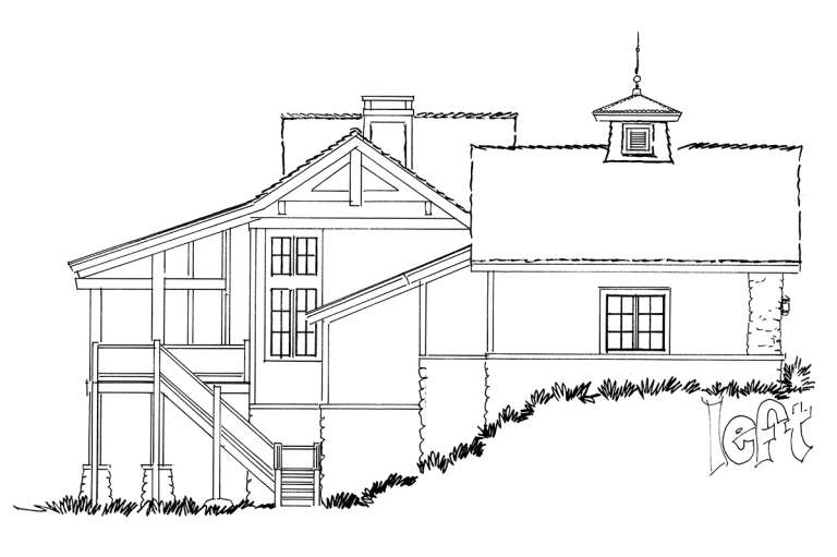 Mountain House Plan #1907-00002 Elevation Photo