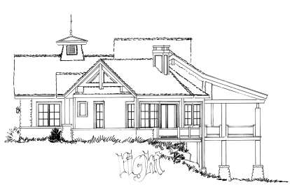 Mountain House Plan #1907-00002 Elevation Photo