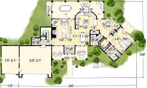 Main Floor for House Plan #1907-00002