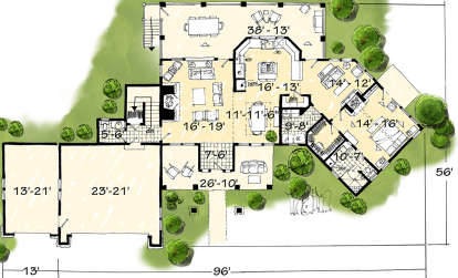 Main Floor for House Plan #1907-00002