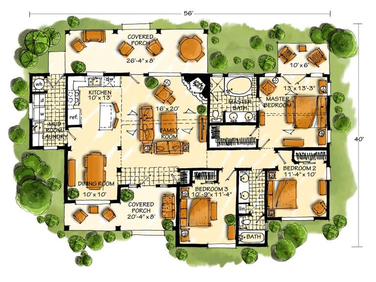 House Plan House Plan #16457 Drawing 1