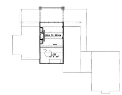 Loft Floor for House Plan #039-00316
