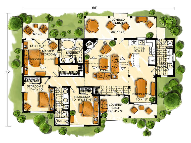 House Plan House Plan #16464 Drawing 1