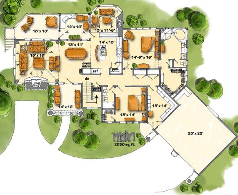 House Plan House Plan #16465 Drawing 1