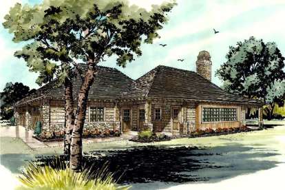 1 Bed, 1 Bath, 727 Square Foot House Plan - #1907-00009