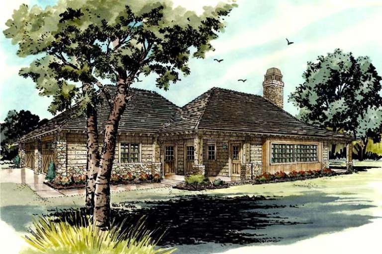 Cottage House Plan #1907-00009 Elevation Photo