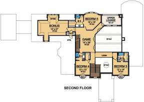 Floorplan 2 for House Plan #5445-00136