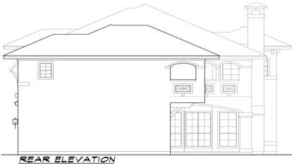 Luxury House Plan #5445-00137 Elevation Photo