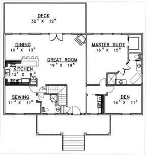 Main Floor for House Plan #039-00318