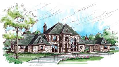 Luxury House Plan #5445-00147 Elevation Photo