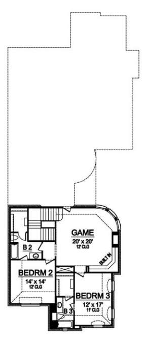 Floorplan 2 for House Plan #5445-00149