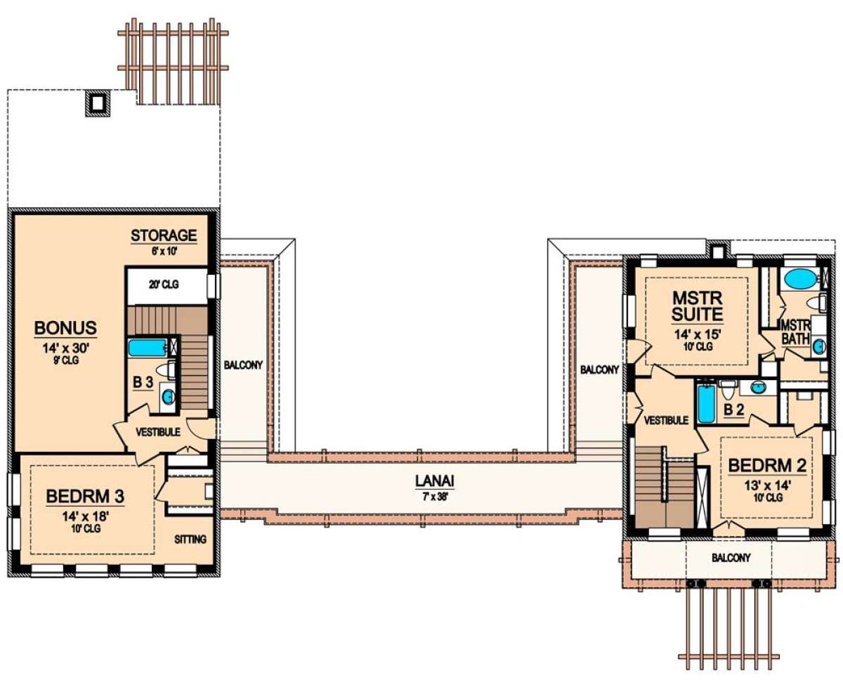 Floorplan 2 for House Plan #5445-00151
