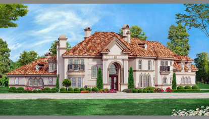 5 Bed, 4 Bath, 5057 Square Foot House Plan - #5445-00153