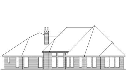 European House Plan #5445-00158 Elevation Photo