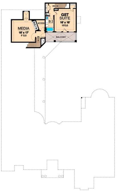Floorplan 2 for House Plan #5445-00160