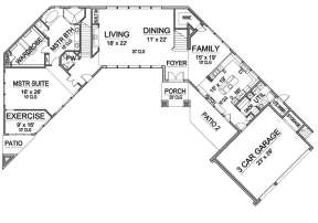 Floorplan 1 for House Plan #5445-00161