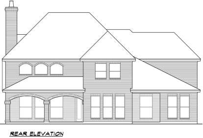 European House Plan #5445-00164 Elevation Photo