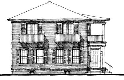 Charleston House Plan #028-00014 Elevation Photo