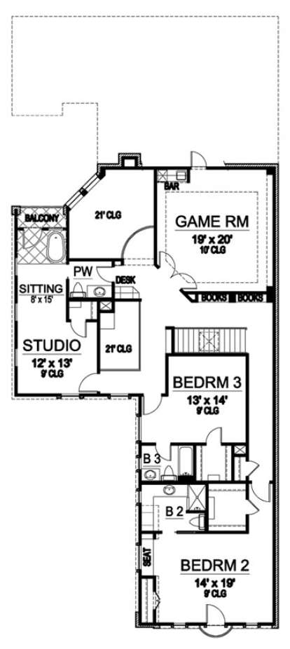 Floorplan 2 for House Plan #5445-00168