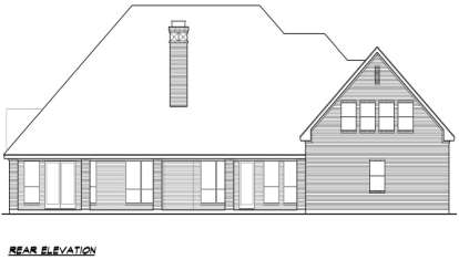 European House Plan #5445-00170 Elevation Photo