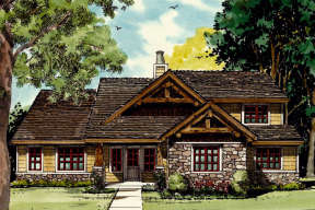 Country House Plan #1907-00013 Elevation Photo