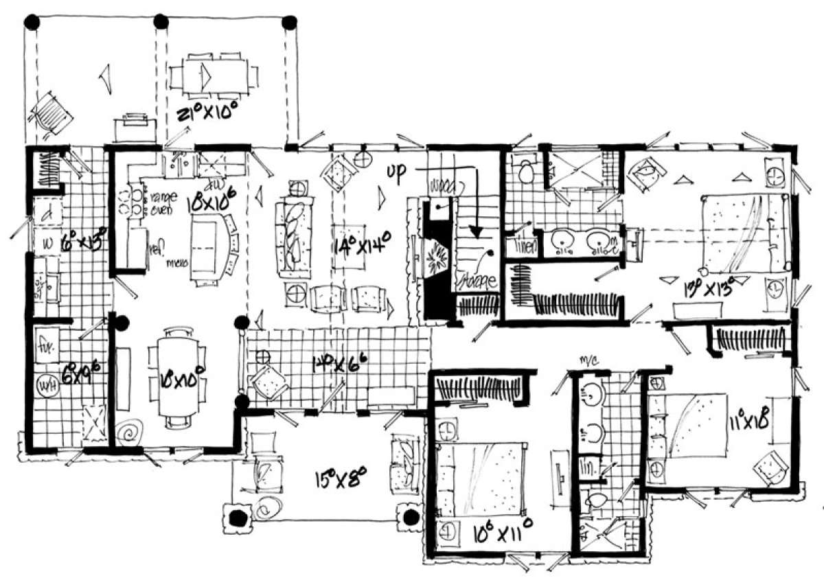 Floorplan 1 for House Plan #1907-00013