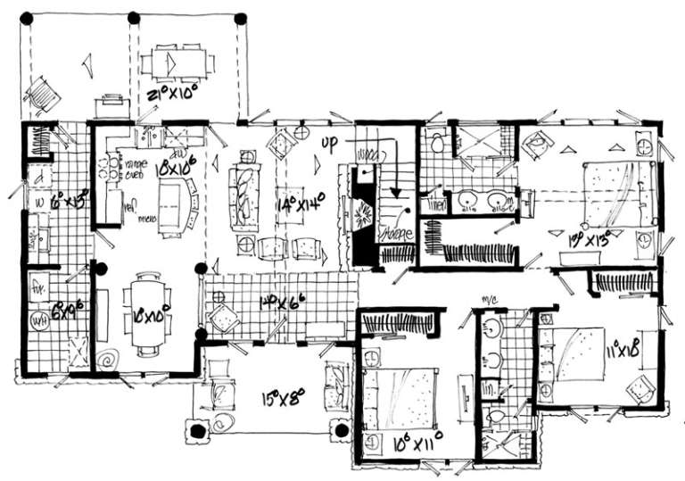 House Plan House Plan #16505 Drawing 1