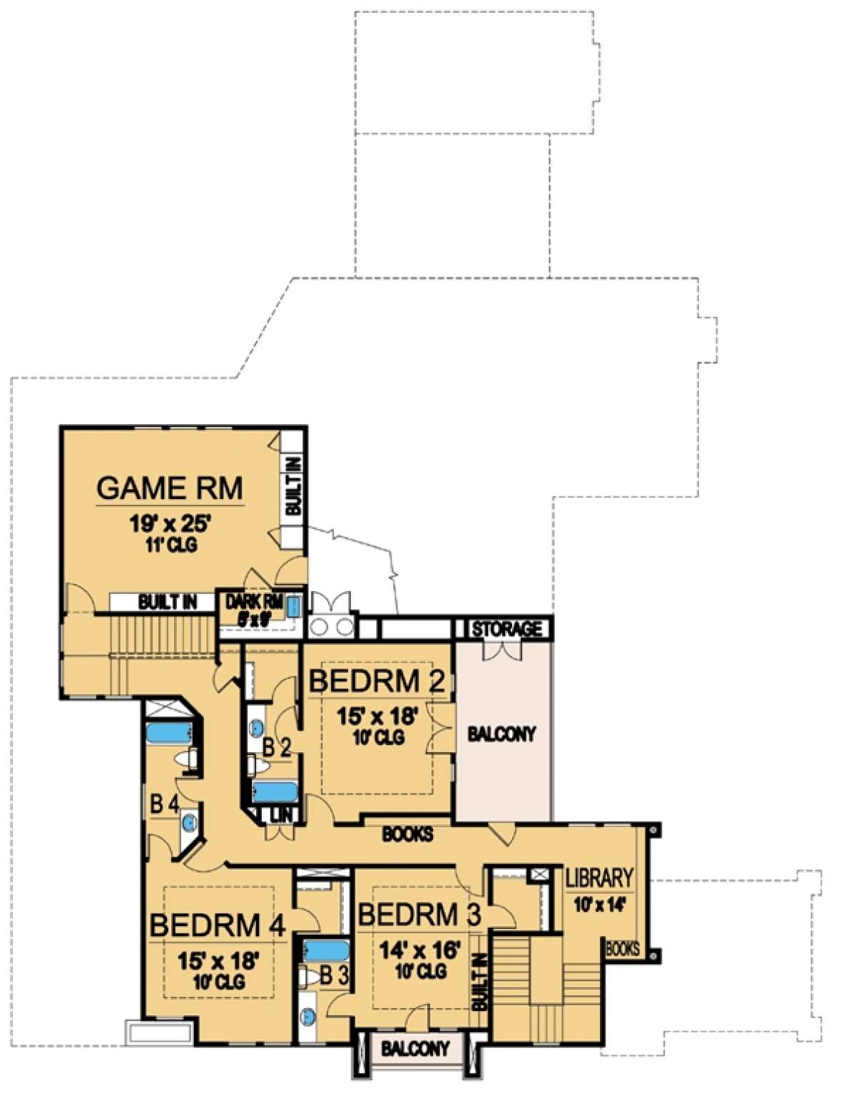 Floorplan 2 for House Plan #5445-00171
