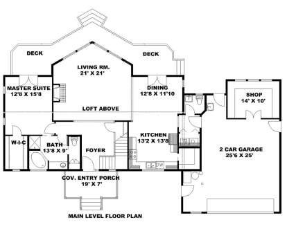 Main Floor  for House Plan #039-00321