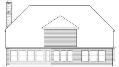 European House Plan #5445-00174 Elevation Photo