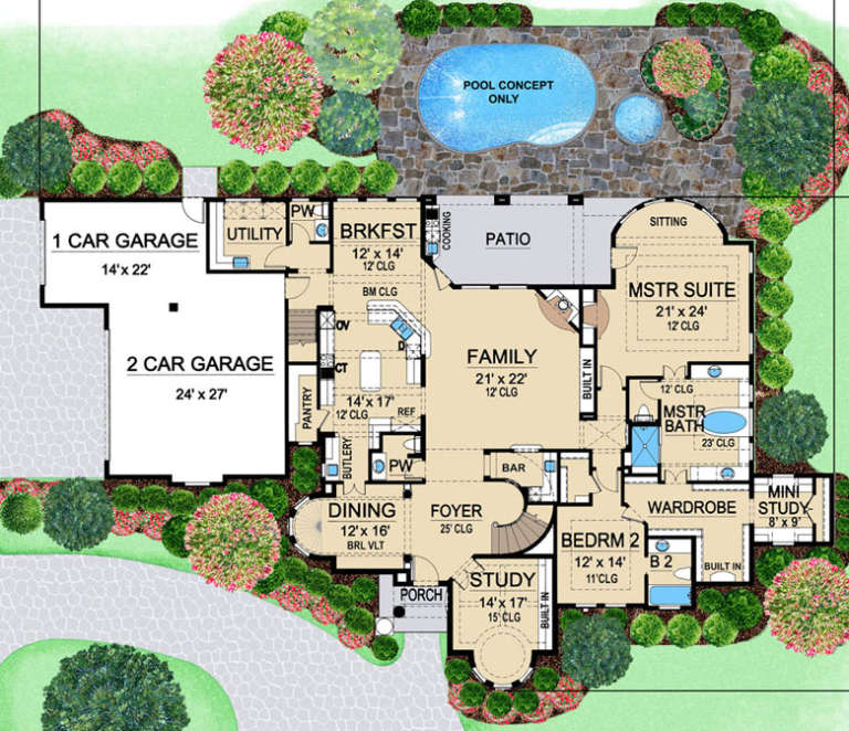 House Plan House Plan #16517 Drawing 1