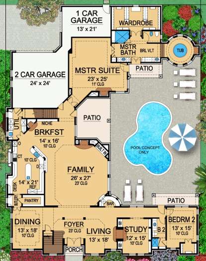House Plan House Plan #16518 Drawing 1