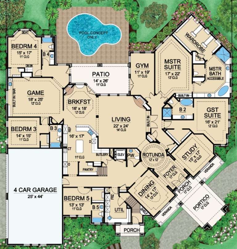 House Plan House Plan #16519 Drawing 1