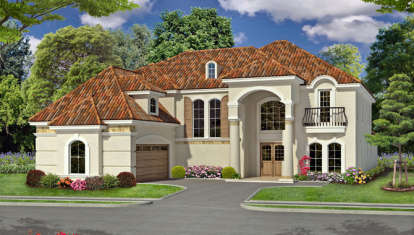 4 Bed, 5 Bath, 4623 Square Foot House Plan - #5445-00192